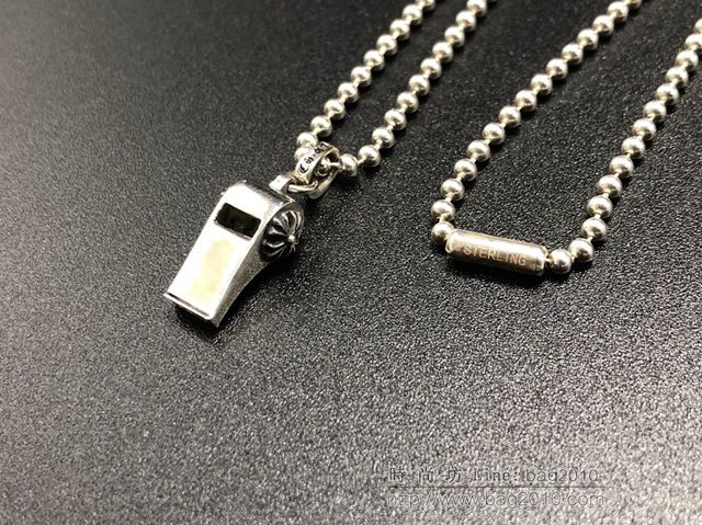chrome hearts項鏈 克羅心帶鑽小十字項鏈 奢侈品界銀飾品牌 925銀項鏈  gjc1848